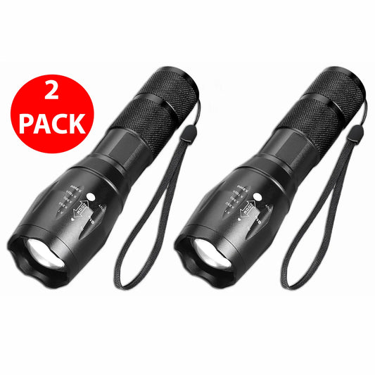 Ultimate Tactical Flashlight: Super-Bright 90000LM LED Torch with 5 Modes and Zoomable Focus – Ideal Searchlight